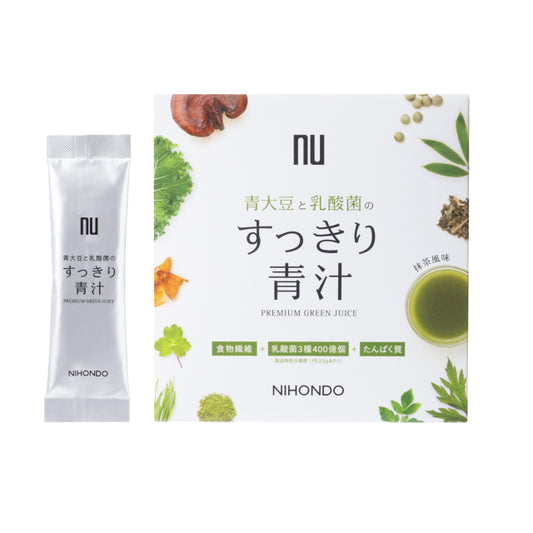 薬日本堂-青大豆と乳酸菌のすっきり青汁 30包