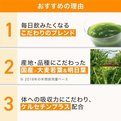サントリーウエルネス公式 サントリー 極の青汁 (きわみのあおじる) ケルセチンプラス 大麦若葉 明日葉 青汁 粉末 顆粒 30包/約10~30日分