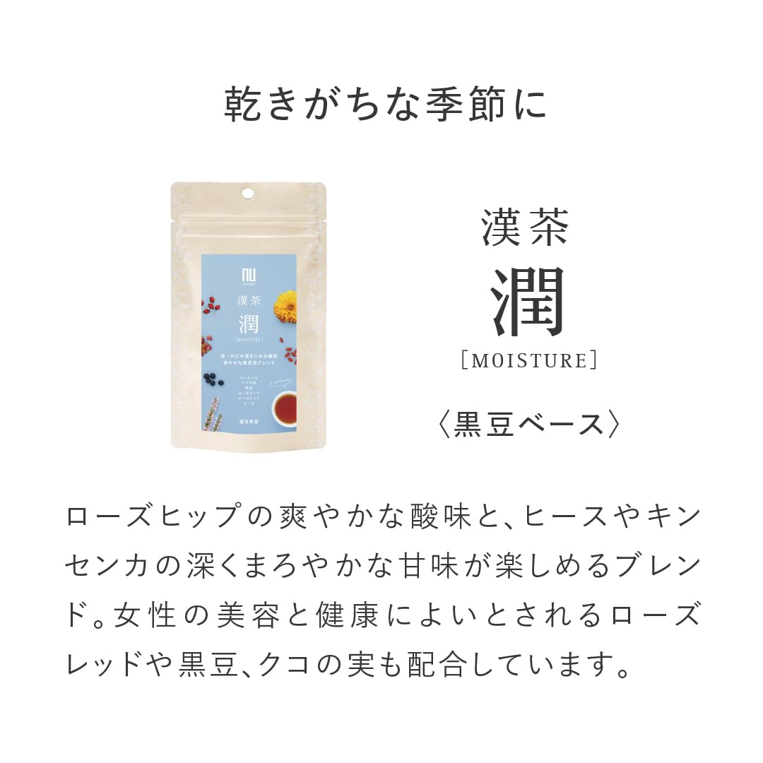 薬日本堂 漢茶 6種アソートセット 36包 (6包入り×6袋) ティーバッグ ノンカフェイン 健康茶