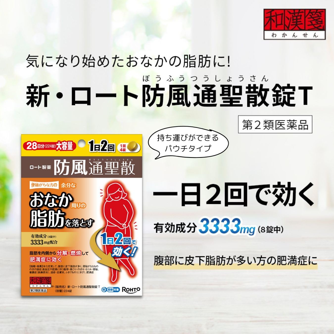 新・ロート防風通聖散錠T 112錠