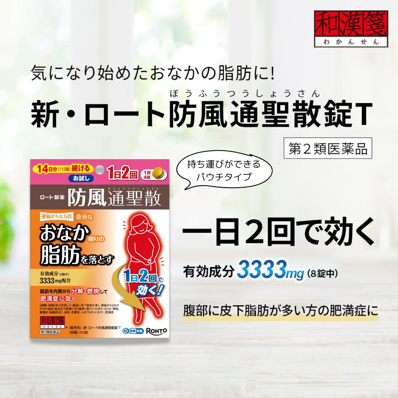 新・ロート防風通聖散錠T 112錠