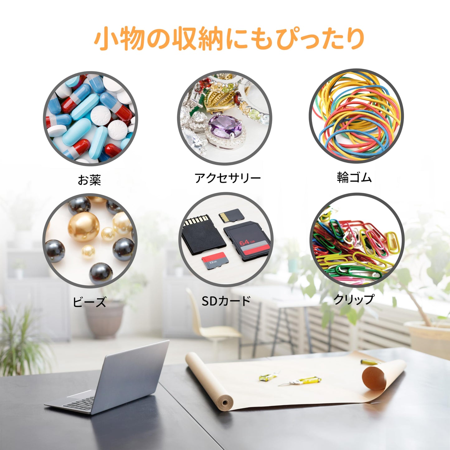 Fullicon "Hopobo" Pill Case, Week Moisture-Proof, Airtight Medicine Case, Small Supplement Case, Supplement Case, Small Portion, Medicine Case, Pill Case, Compact/Portable, Travel, Travel, Black