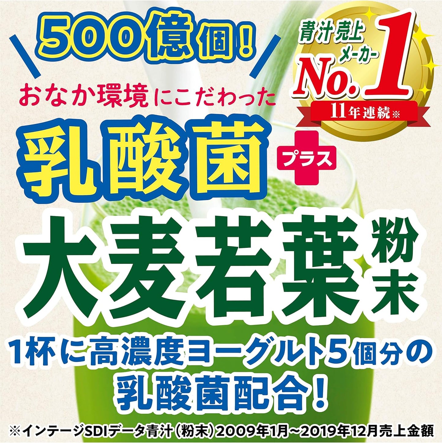 山本漢方製薬 乳酸菌大麦若葉粉末 4g×60包
