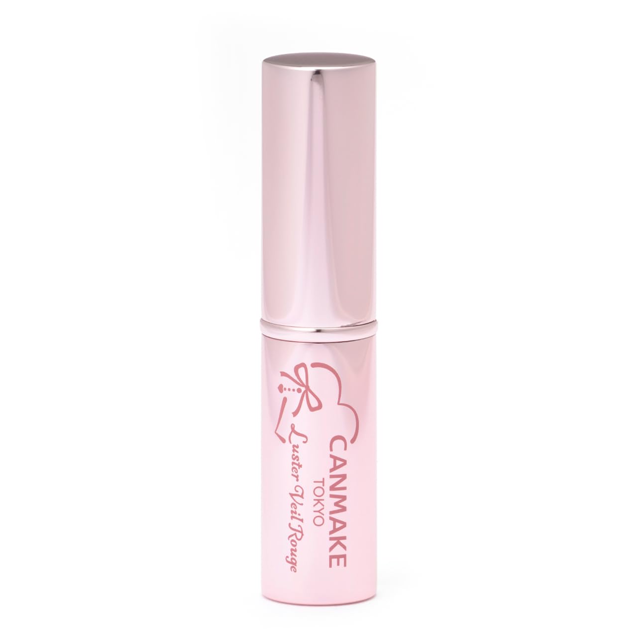 Canmake Luster Vale Rouge 01 Lychee Peshe, 0.1 oz (3 g), Rouge and Glossy Membrane, Beautiful Color, Moisturizing, Blue Pink