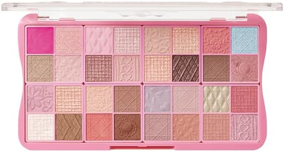 Canmake Super Cute! Palette, 40th 0.2 oz (7 g), Eye Shadow Palette, 32 Colors, 40th Anniversary