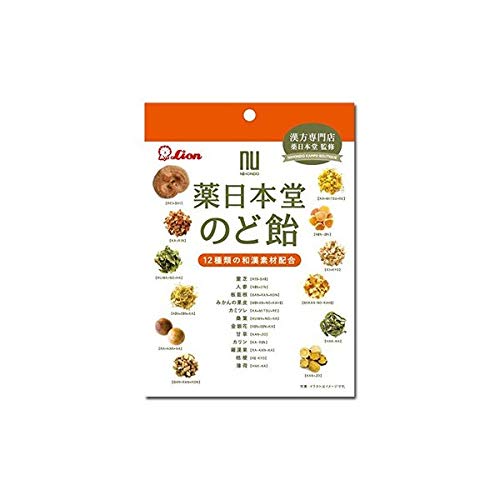 ライオン菓子 薬日本堂のど飴 74g×6袋