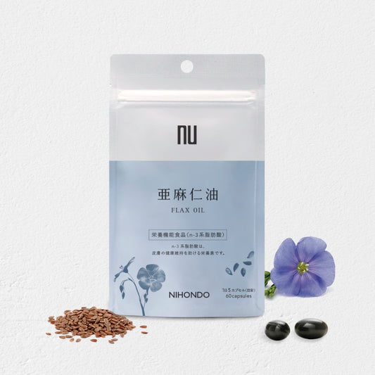 薬日本堂　亜麻仁油 60カプセル