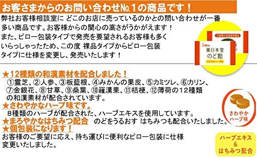 ライオン菓子 薬日本堂のど飴 74g×4袋