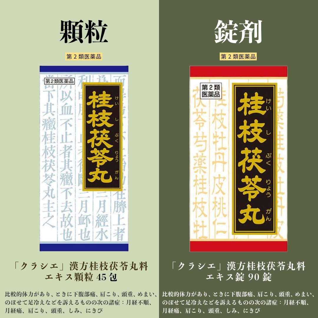 「クラシエ」漢方桂枝茯苓丸料エキス錠 90錠
