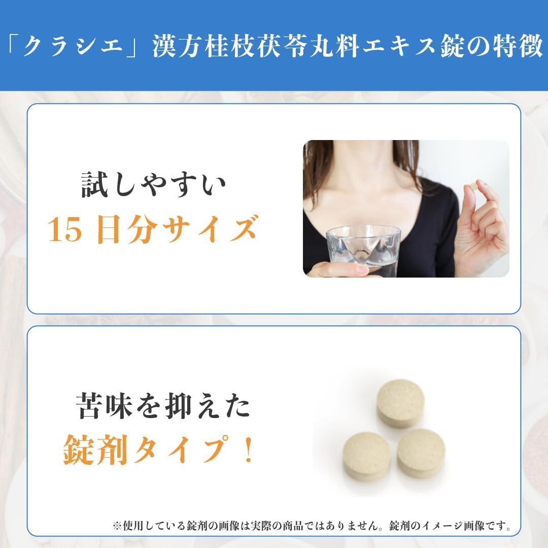 「クラシエ」漢方桂枝茯苓丸料エキス錠 90錠