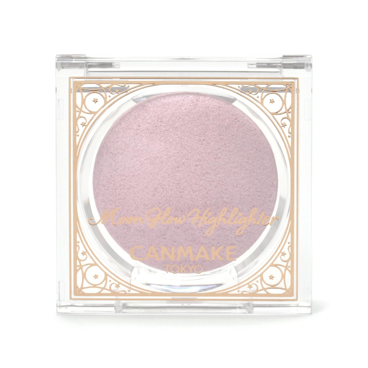 Canmake Moonglow Highlighter 03 Moonglow Lilac 0.1 oz (3.7 g) Highlighter Baked Prescription Elegant Gloss Lilac Pink