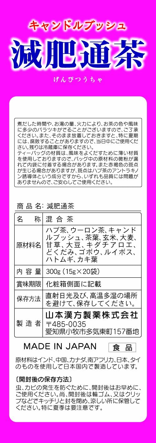山本漢方製薬 減肥通茶 15gX20H