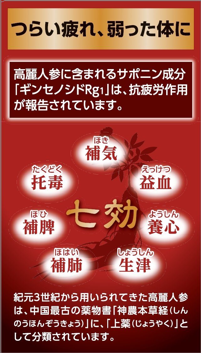 クラシエ高麗人参エキス顆粒 20包