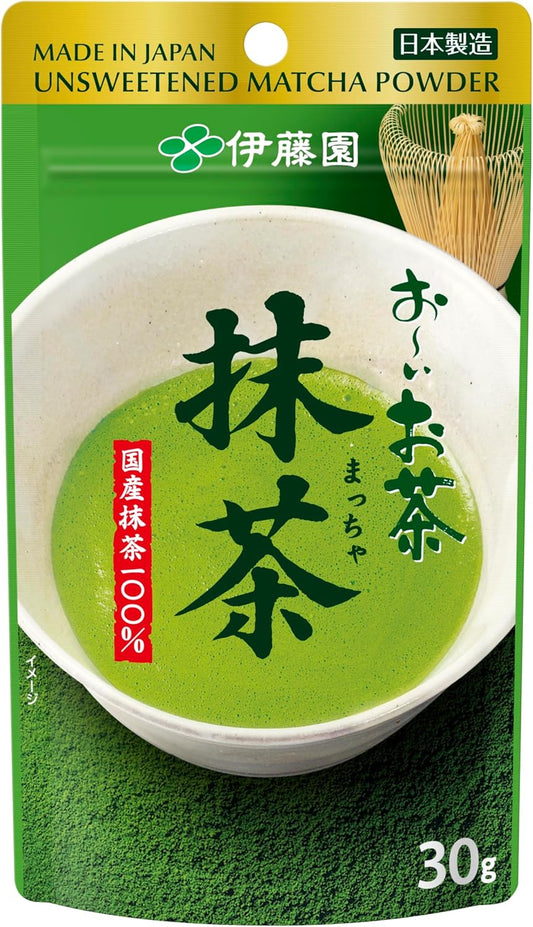 伊藤園 おーいお茶 国産抹茶 30g(チャック付きスタンド袋)