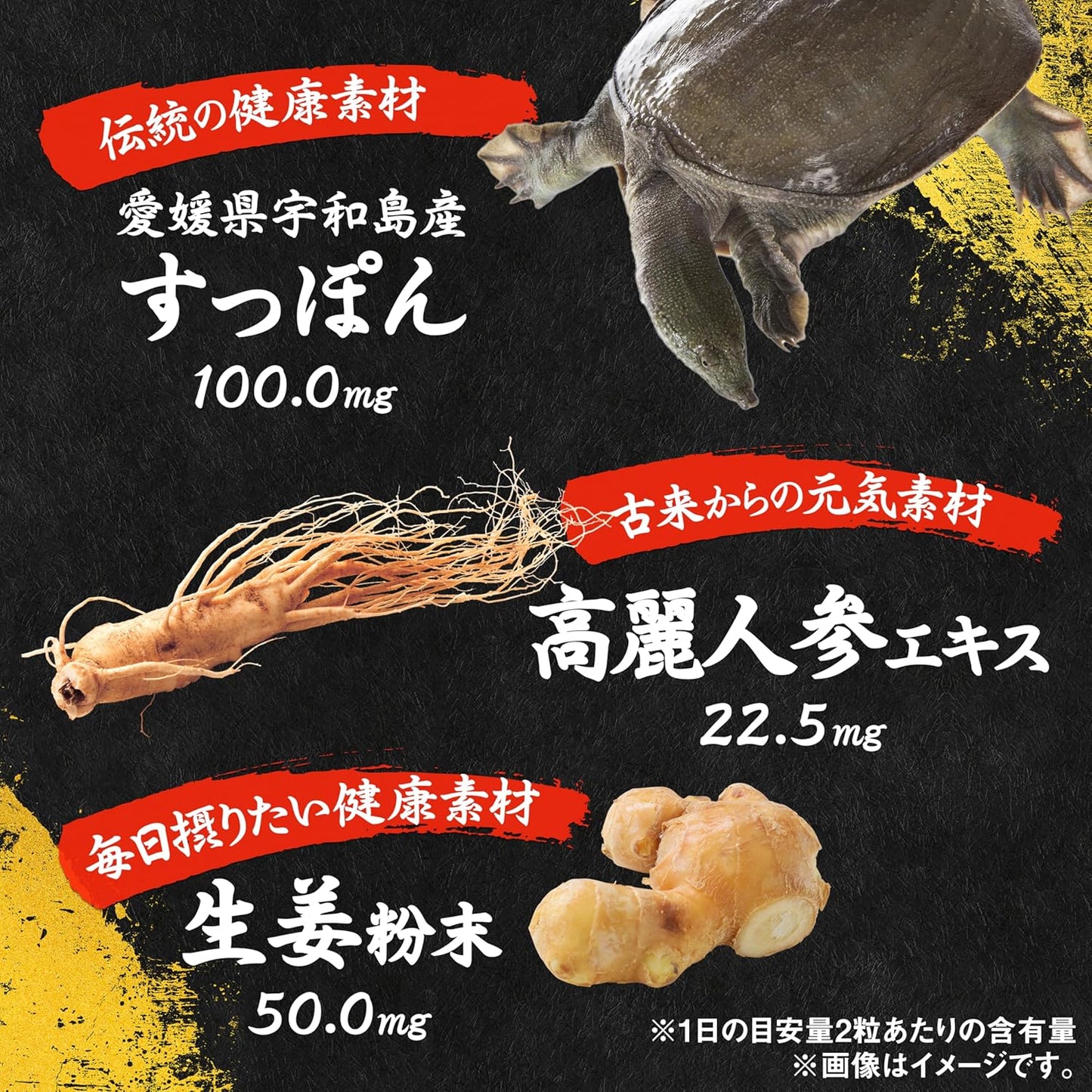 小林製薬の栄養補助食品 [ 公式 ] すっぽん 高麗人参 サプリ 【アミノ酸含有! 国産 スッポン 使用】生姜サプリ 朝鮮人参 サプリメント [ 栄養補助食品 / 60粒 / 約30日分 ]