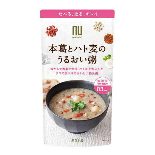 薬日本堂　本葛とハト麦のうるおい粥
