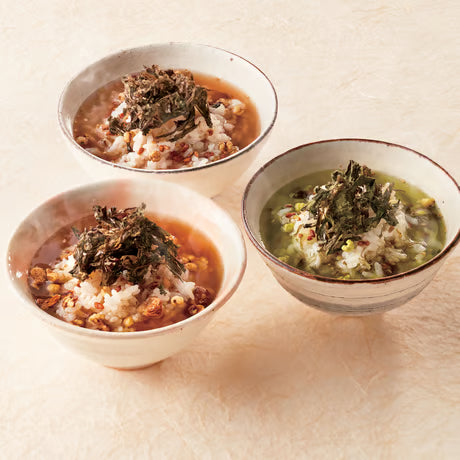 お茶漬け10食 & 緑茶＆ほうじ粉末茶Aセット