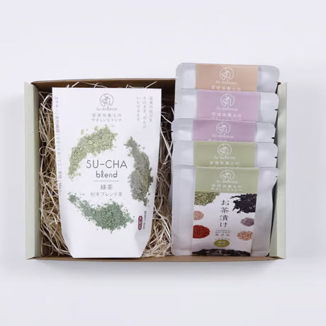 無添加お茶漬けアソート & 緑茶粉末ブレンド茶