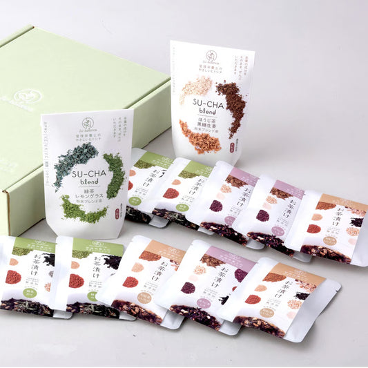 お茶漬け10食 & 緑茶レモングラス & ほうじ茶黒糖生姜Bセット