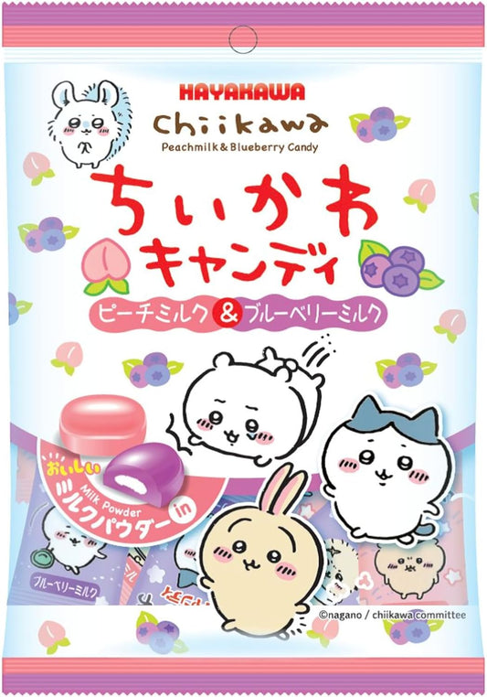 早川製菓 ちいかわ キャンディ ピーチミルク&ブルーベリーミルク 48g ×1袋